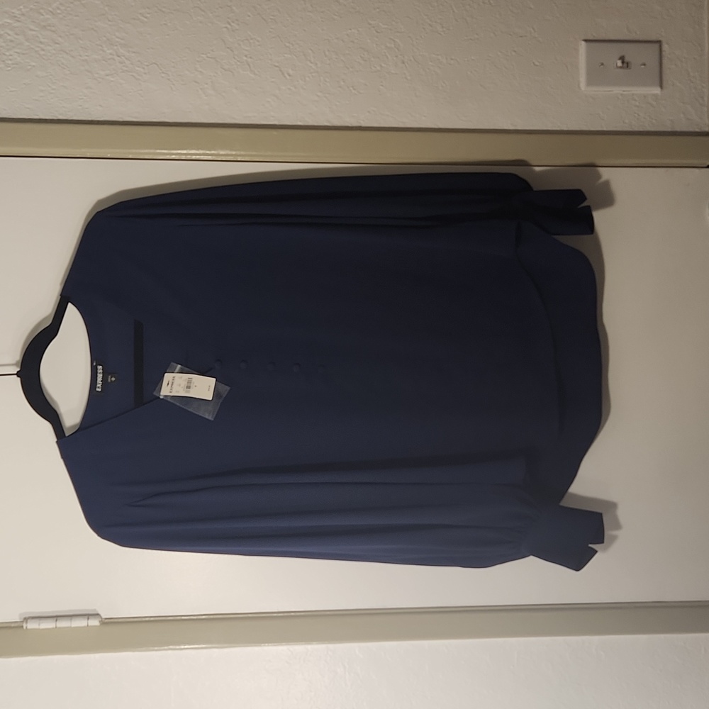Express Navy Blue Blouse in size small